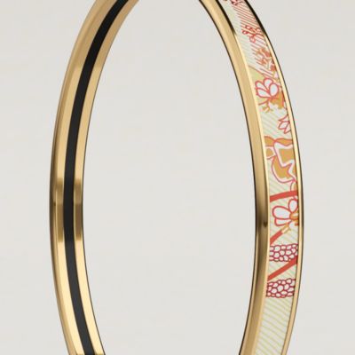 Hermès バングル ホワイト/ゴールド HERMES エルメス ブレスレット バングル 